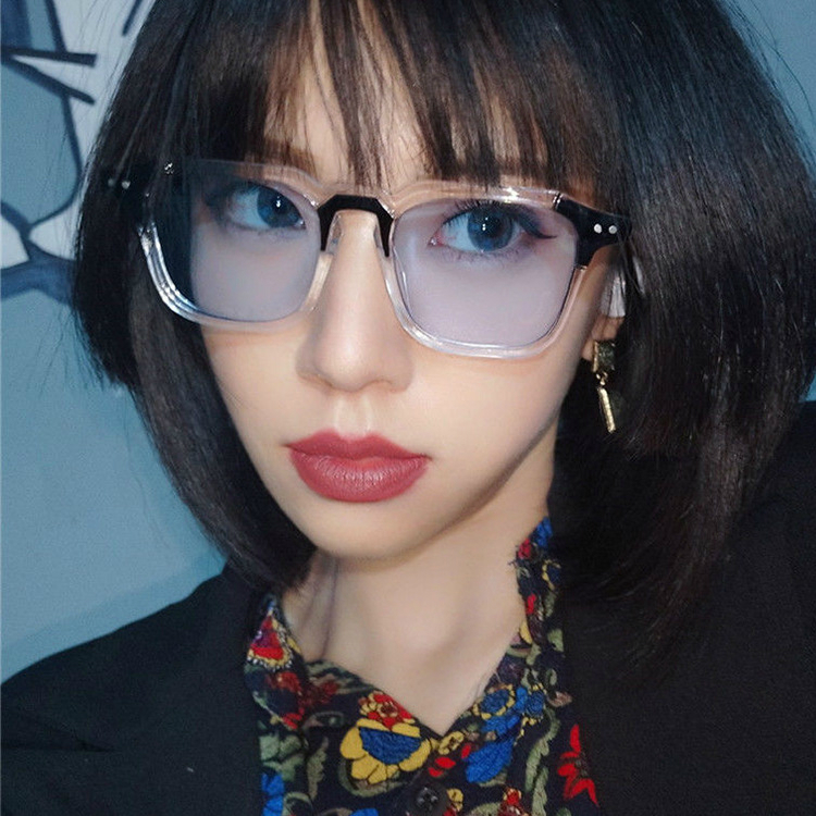 Kính Mát Gọng Vuông Phong Cách retro Âu Mỹ Thời Trang Cho Nam Nữ
