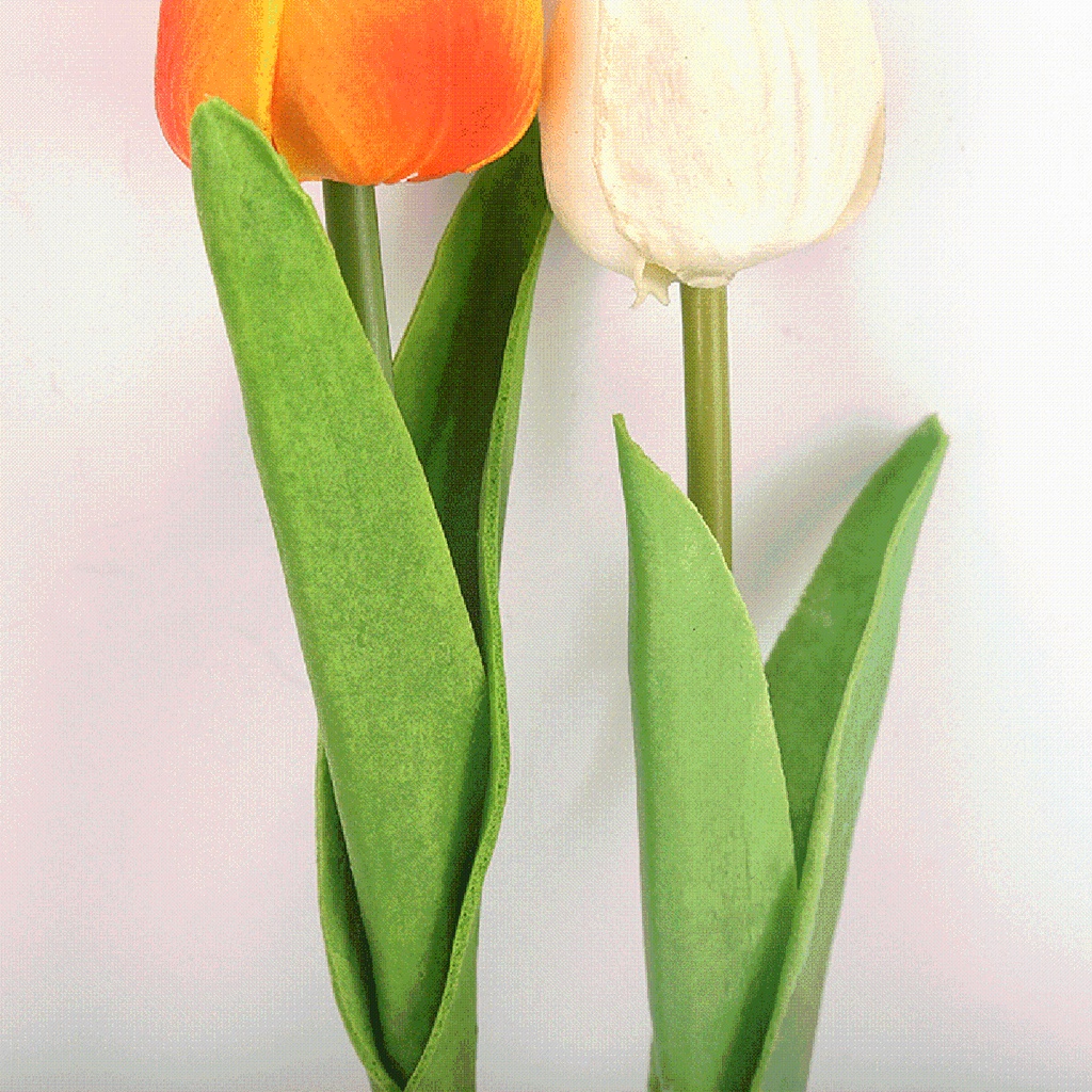 5 cành hoa tulip nhân tạo nhiều màu lãng mạn trang trí nhà cửa/ tiệc cưới DIY tiện lợi
