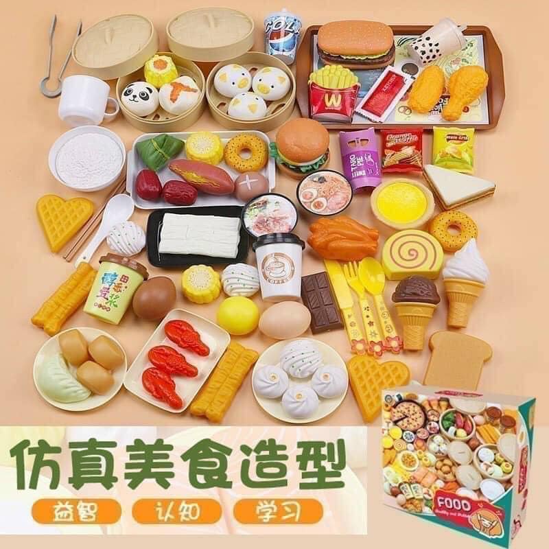 Bộ Đồ Chơi Bánh Bao 84 Chi Tiết Cho Bé