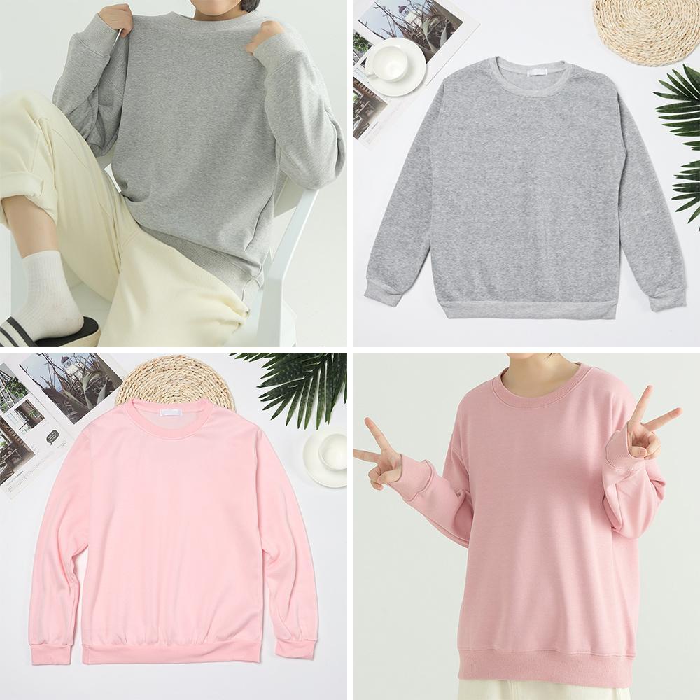 Okdeals Áo Sweater Màu Trơn Rộng Thùng Thình Thời Trang Hip Hop Giản Dị
