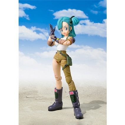 Mô hình Dragon Ball nhân vật Bulma cầm súng có khớp cử động SHF trong 7 Viên Ngọc Rồng - II25i