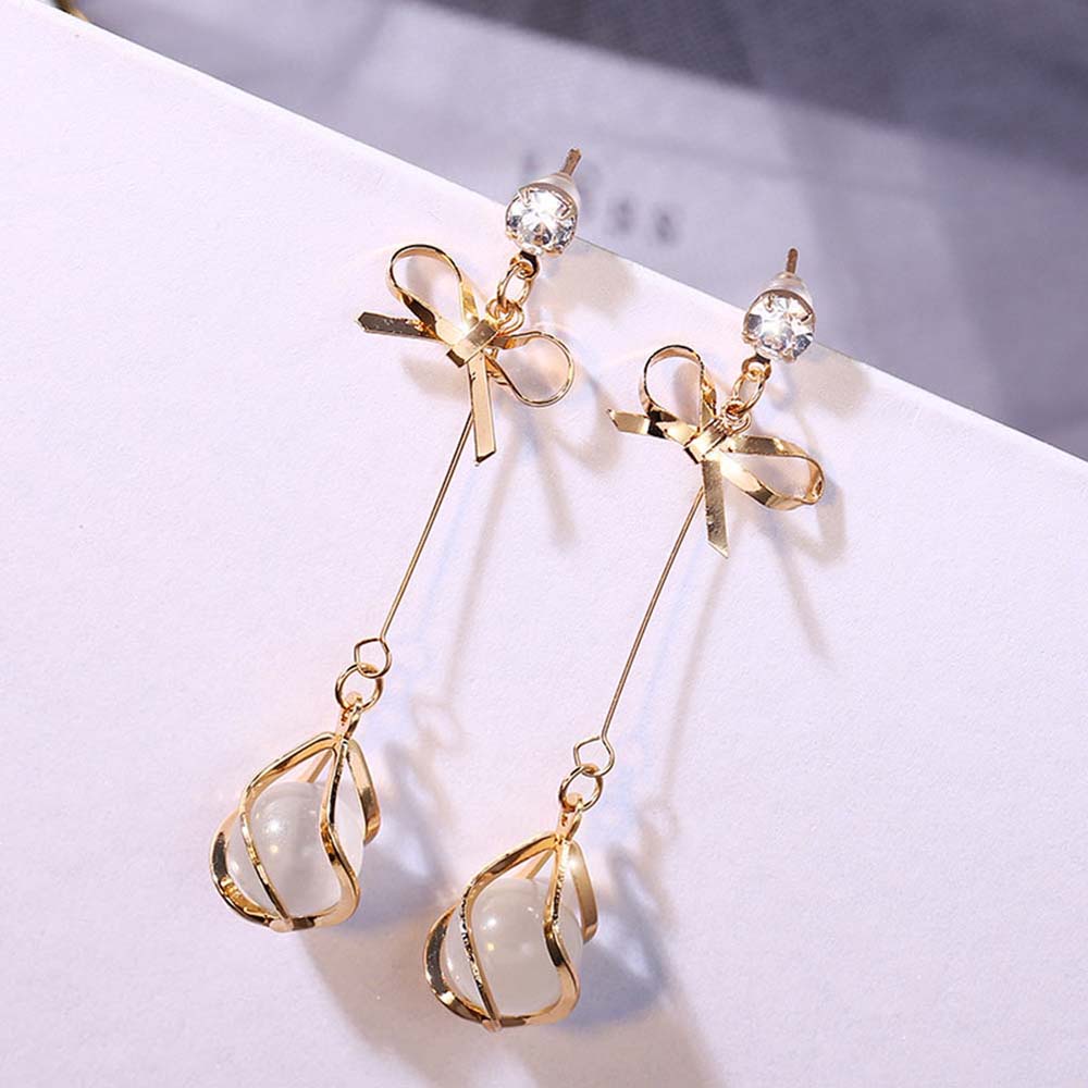 Khuyên Tai Dáng Dài Hình Giọt Nước Bằng Acrylic Phối Kim Loại Nhiều Màu Thời Trang Hàn Quốc Cho Nữ