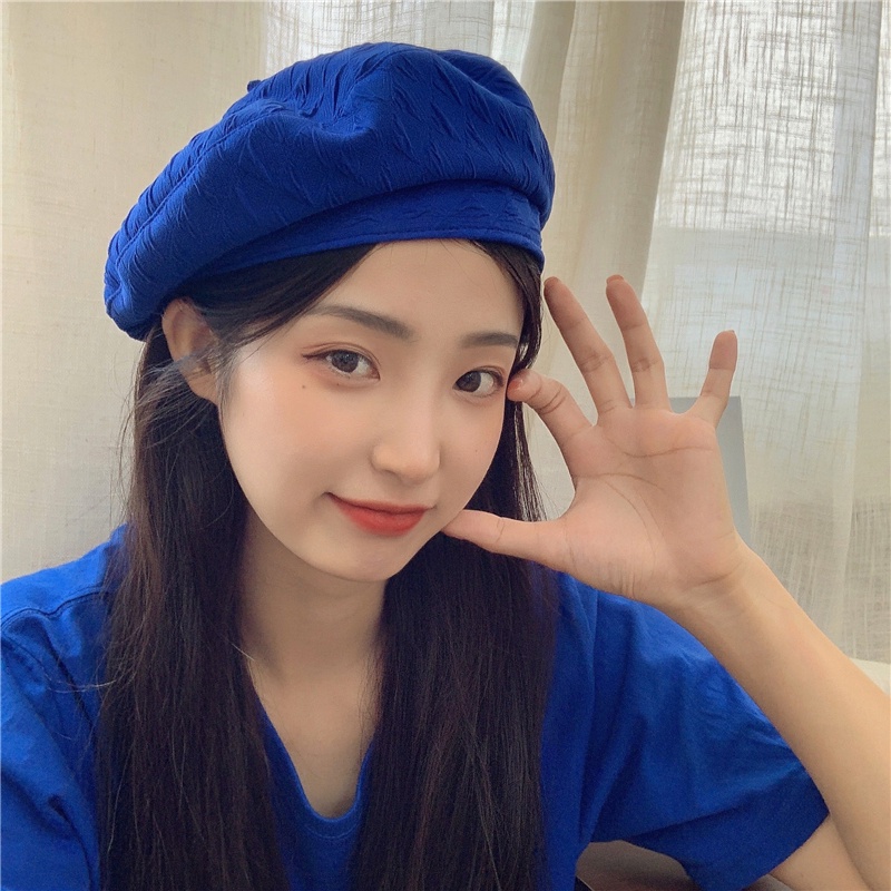 Mũ Beret Mỏng Thoáng Khí In Họa Tiết Phong Cách Nhật Bản Thời Trang Mùa Hè Cho Nữ