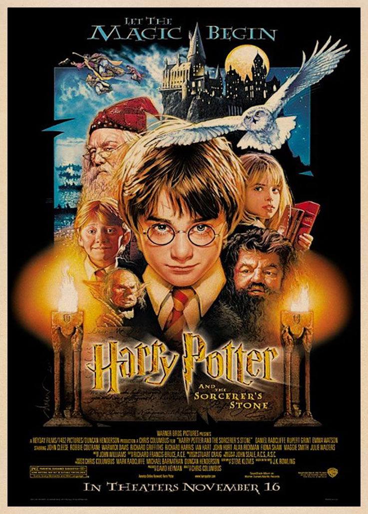 Poster Trang Trí Phòng In Hình Harry Potter Và The Sorcerer 's Stone-J. K. Rowling Turkish