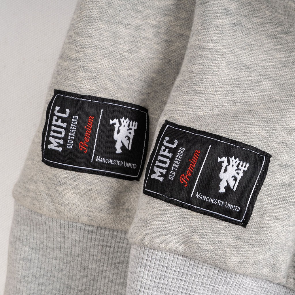 [SW166] Áo Sweater Thời Trang Manchester Utd Xám Tay Đỏ | BigBuy360 - bigbuy360.vn
