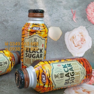 Trà sữa đường đen hàn quốc okf chai nhôm 390ml