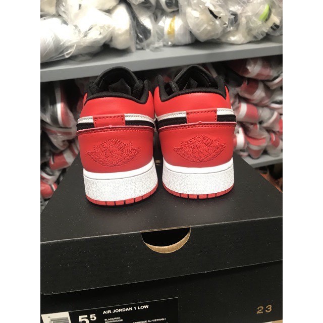 [Hot Trend - giảm giá]Giày Thể thao sneakers JD1 cổ thấp nam nữ, Giày JD low 1 đen đỏ chicago