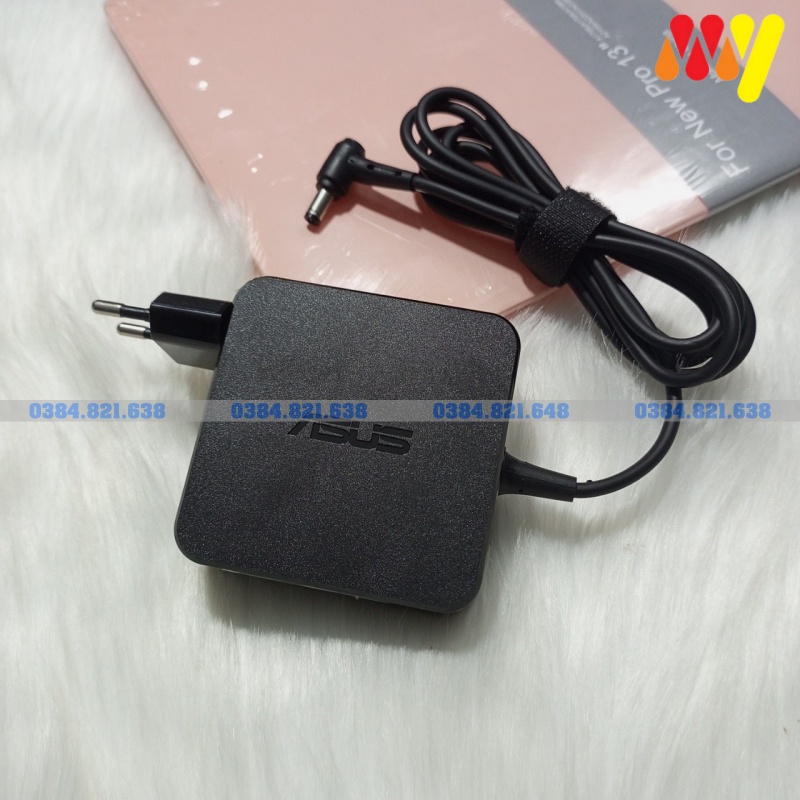 Sạc laptop Asus 19V-3.42A - Chân thường Củ Vuông - ZIN Bảo hành 18T
