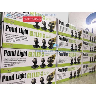 Đèn led âm nước cho hồ koi - hồ non bộ, đèn dành cho hồ cá koi JEBAO GL 1-led 3