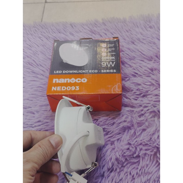 Đèn âm trần d90-9w Nanoco