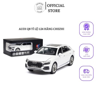 Mô hình hợp kim xe audi q8 tỉ lệ 1:24 full cửa