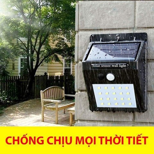 SOLAR - Đèn Năng lượng Mặt trời 40 LEDs Cảm biến Ánh sáng và Chuyển động
