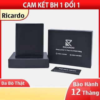 Ví Nam Da Bò Thật,Bóp Nam Kiểu Dáng Đứng Đựng Card,Đựng thẻ,Có Hộp Làm Quà Tặng Dành Cho Nam