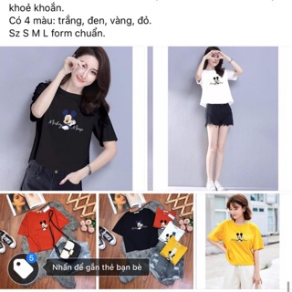 Combo Áo croptop mickey rẻ vô địch