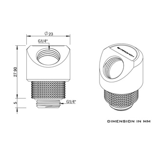 fit cua góc Barrowch Rotary Adapter with smooth surface