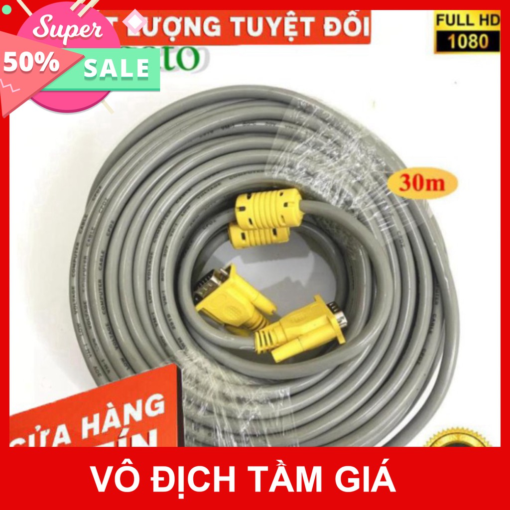 💚 DÂY VGA 30m XÁM ARIGATO ARIGATO Đảm Bảo Chất Lượng 💚