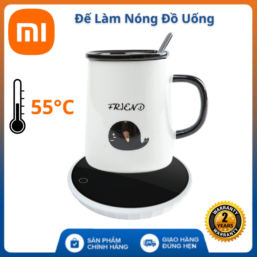 Đế Làm Nóng Đồ Uống Xiaomi Youpin Rosou 55°C Cao cấp , Dùng cho mọi loại cốc , bảo hành 24 tháng