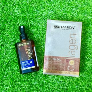 TINH DẦU BÓNG DƯỠNG TÓC KHÔ YẾU HANEDA COLLAGEN ARGAN OIL 60ML