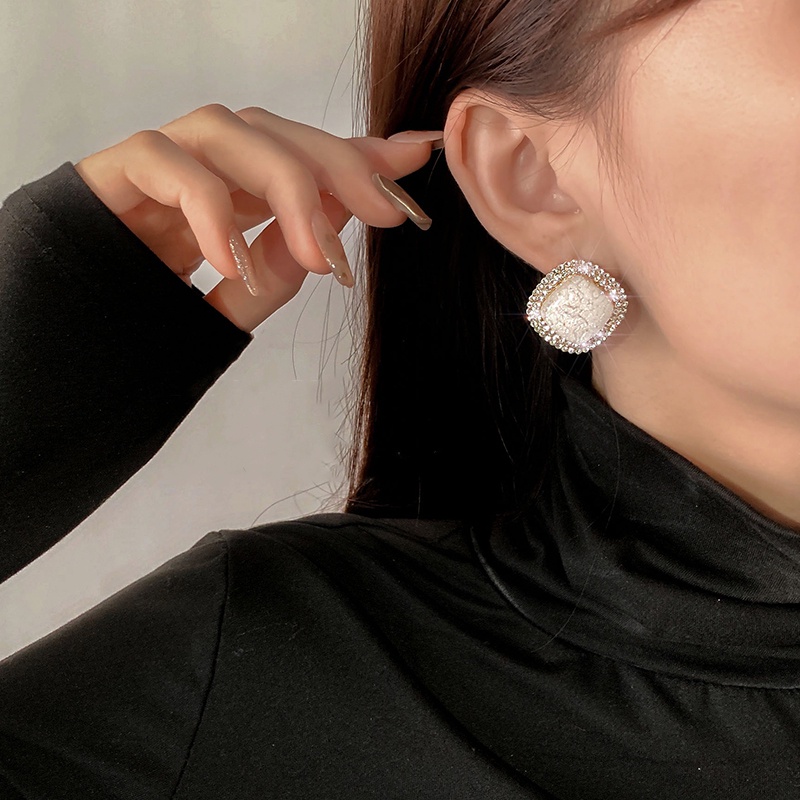 Khuyên tai đính hạt ngọc trai nhân tạo nhiều kiểu dáng tùy chọn phong cách Hàn Quốc retro thời trang