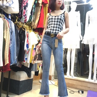 Quần jean ống loe xuất xịn