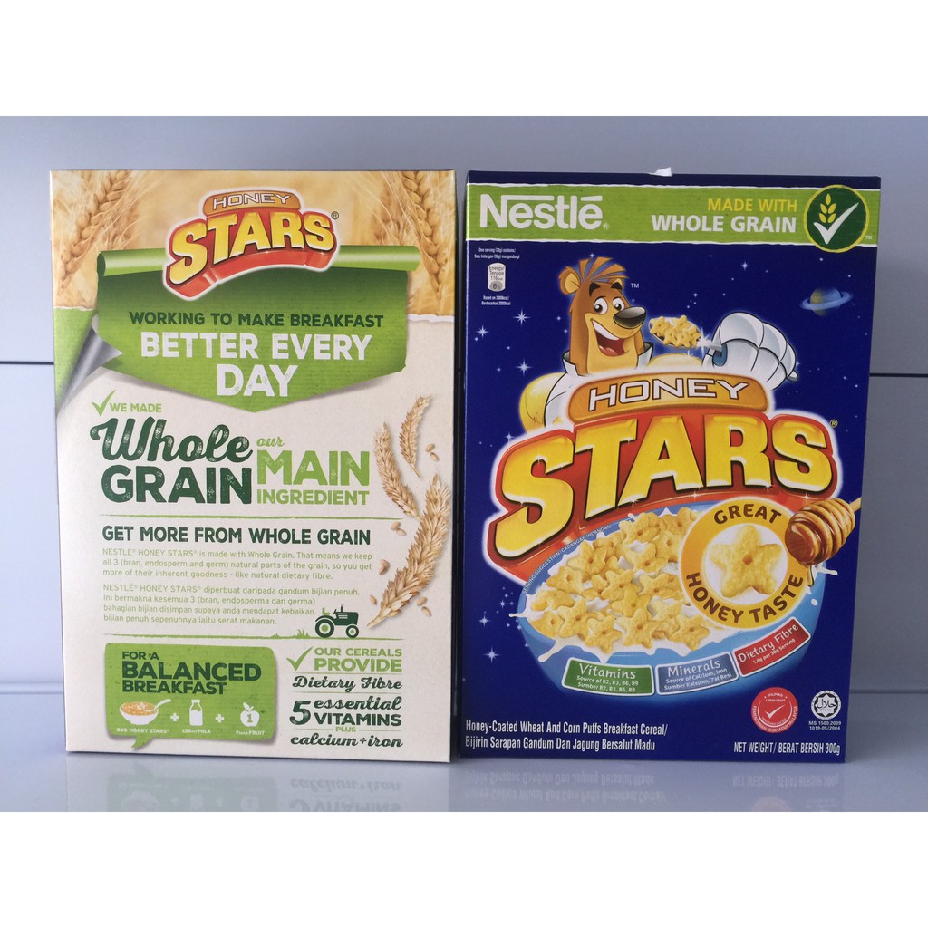 Bánh ngũ cốc ăn sáng Mật ong Nestle Honey Star 300g