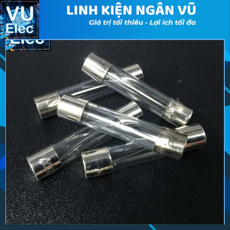 Cầu Chì Thủy Tinh Các Loại Kích Thước 5x20MM (10c)