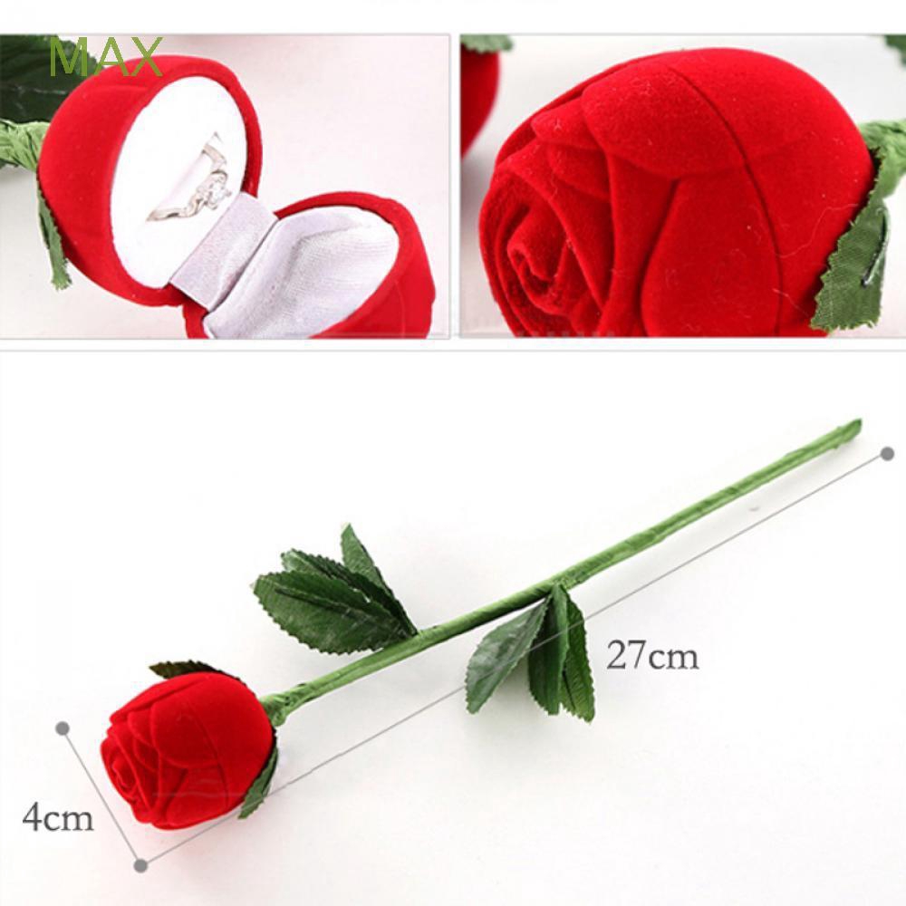 Hộp đựng nhẫn hình cây hoa hồng độc đáo