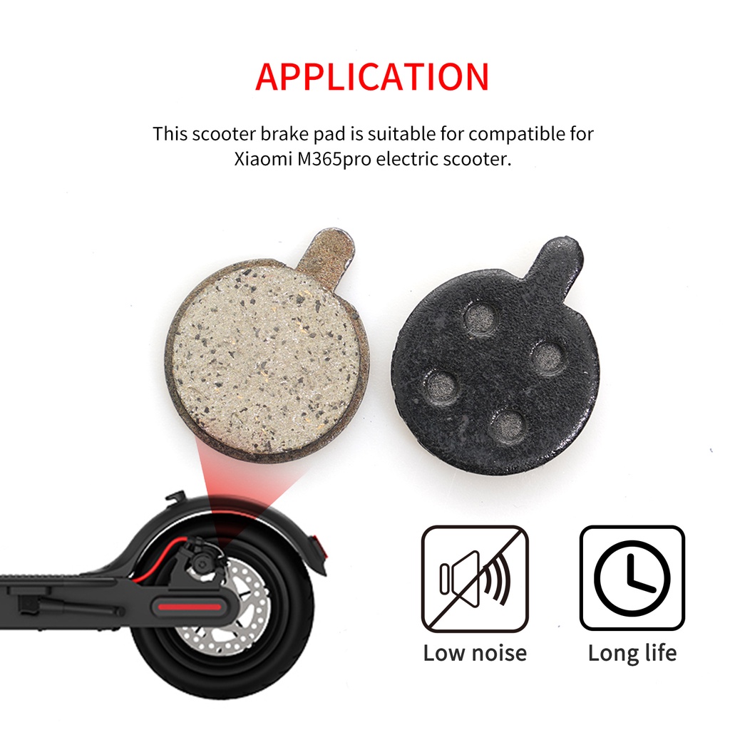 [double]Compatible for Xiaomi M365 Scooter Brake Pad Disc Brake Wearable Compatible for Mijia 1s Modified Parts Pro