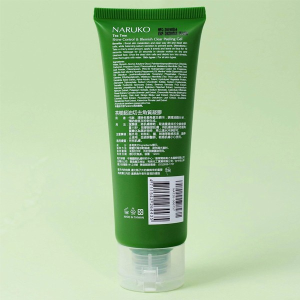 Gel Tẩy Tế Bào Chết Naruko Tea Tree Shine Control and Blemish Clear Peeling Gel 120ml