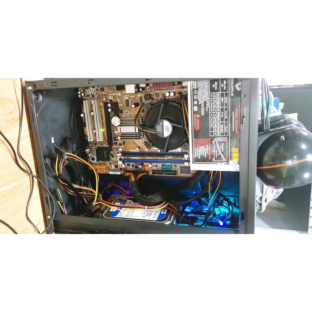 Case máy tính Core 2 Duo E7500/ Main DG 41WV/HDD 250Gb/Nguồn Coolerplus ATX500