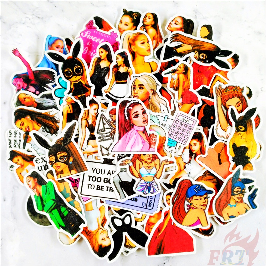 ★★★ Ariana Grande Q-1 Mini Diary Manual Stickers ★★★ 60Pcs/Set DIY Fashion Scrapbooks Album Decor Decals Stickers