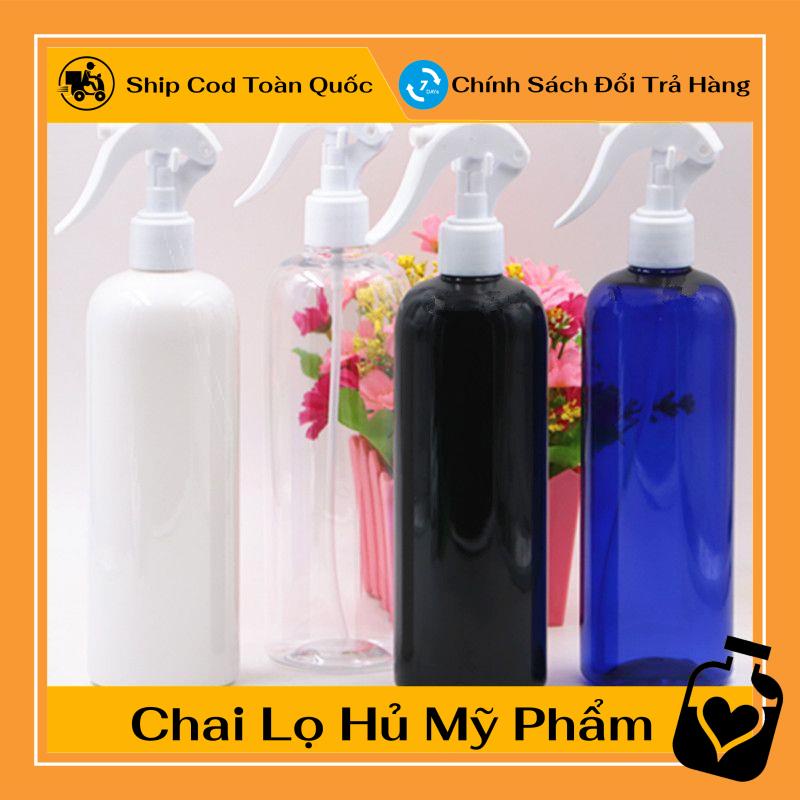 Chai Xịt Phun Sương ❤ TOP GIÁ RẺ ❤ Chai nhựa pet xịt Vòi chuột 300ml,500ml rỗng chiết mỹ phẩm ,Xưởng Chai Lọ