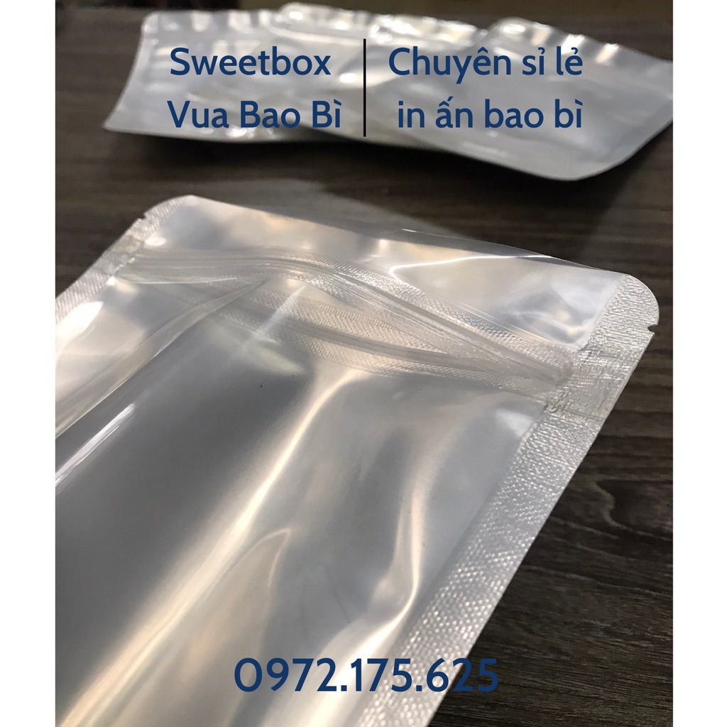 Túi Zip Bạc 1 Mặt, 1 KG Túi Zip Bạc Đựng Thực Phẩm Siêu Dày [Hàng loại 1]