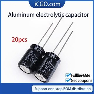 Set 20 tụ điện nhôm 10*13 6.8uf 10uf 15uf 400v chuyên dụng