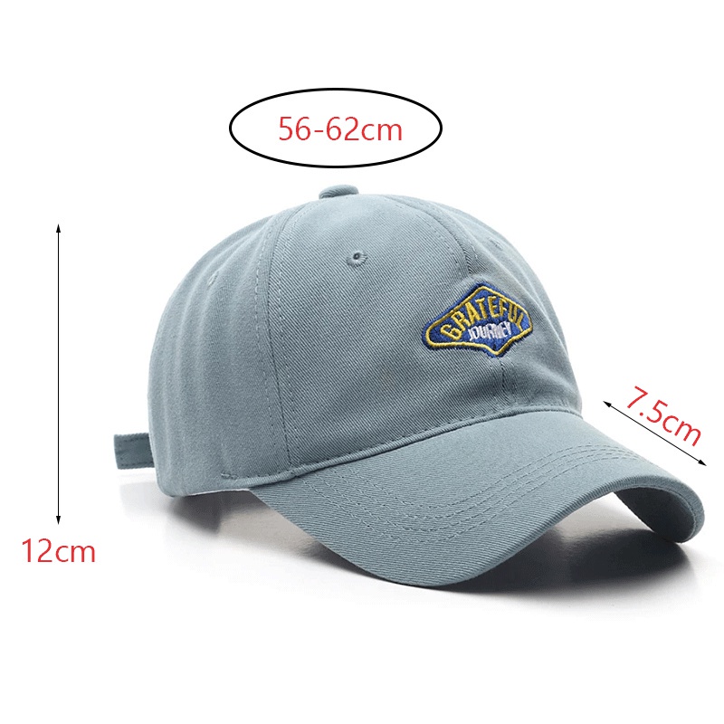 Nón lưỡi trai cotton thêu họa tiết chống tia UV kiểu dáng thời trang mùa hè cho nam và nữ