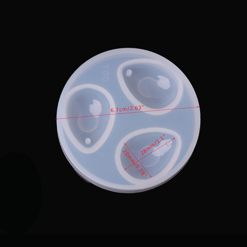 Khuôn silicone làm mặt dây chuyền hình giọt nước Flgo