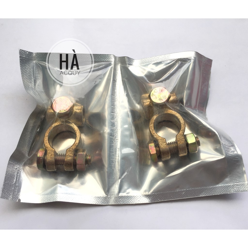 Đầu bọp Cọc Bình Acquy Đồng Thau kiểu Thái Phi 18 -1 cặp