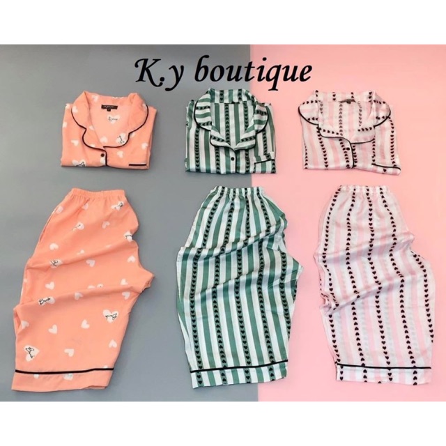 Pizama lửng satin bigsize 60-100kg | BigBuy360 - bigbuy360.vn