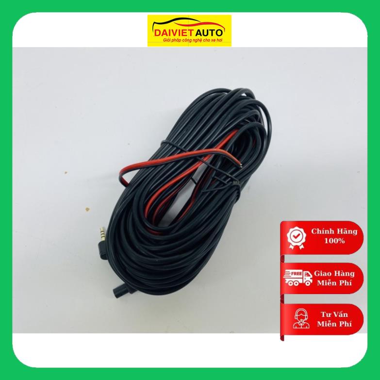 Dây tín hiệu camera lùi trên ô tô, dài 15m, 4 chân và 5 chân, jack 2.5mm | Đại Việt Auto