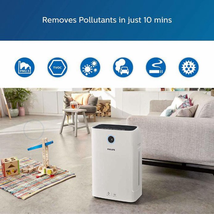 Sản Phẩm Máy lọc không khí 2 trong 1 Philips Series 3000 AC2726/00 kèm chức năng tạo độ ẩm .