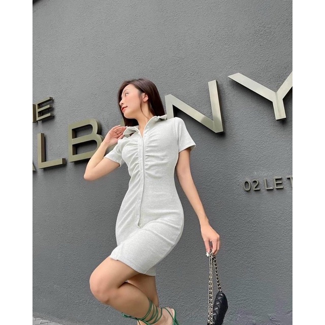 Đầm body thun nhúng bigsize