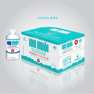Nước súc miệng ion muối Fujiwa hương biển thùng 12 chai 680ml