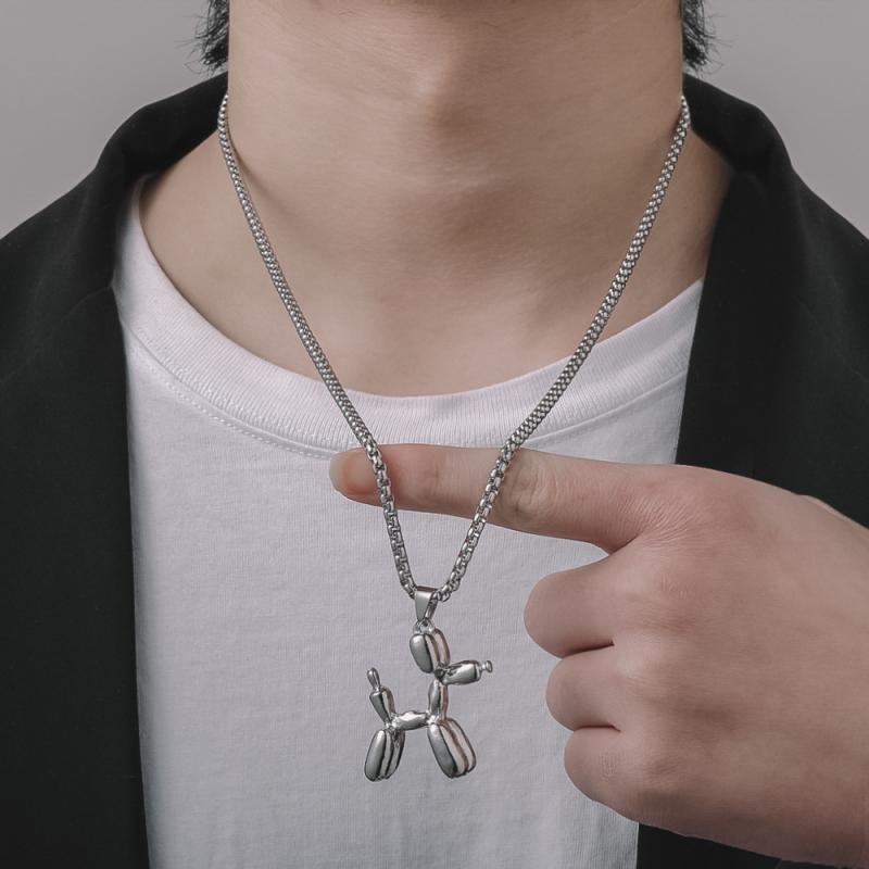 XiaoboACC Vòng Cổ Bằng Thép Không Gỉ Dài Phong Cách Thời Trang Hip-hop - 60cm