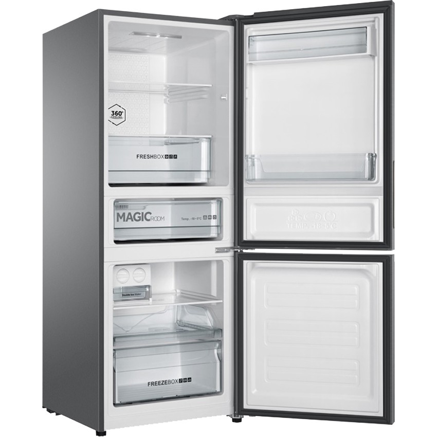 Tủ lạnh Aqua Inverter 260 lít AQR-I298EB(SW) - Tiết kiệm điện, Khử mùi diệt khuẩn, bảo hành 24 Tháng, Giao miễn phí HCM
