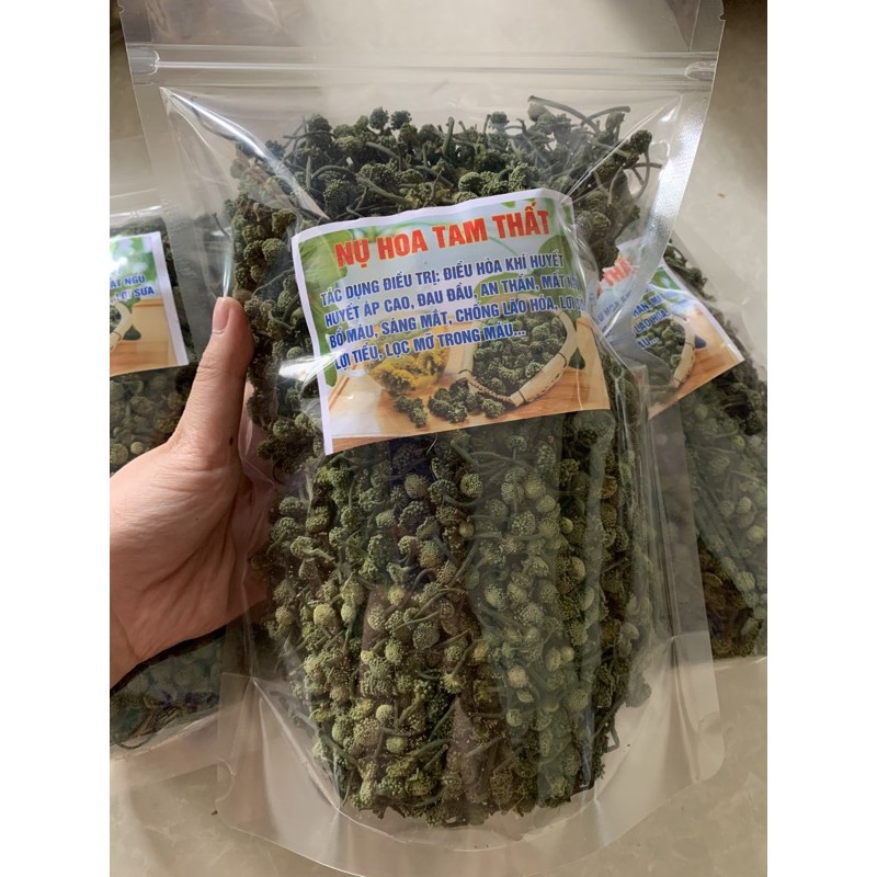 Nụ hoa tam thất Hà Giang 1kg nụ tam thất khô, thơm hàng chuẩn- Dược Liệu Quý