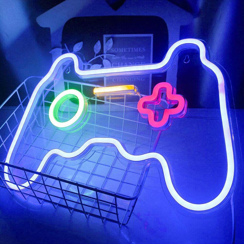 Đèn LED Neon Hình Tay Cầm Chơi Game Thiết Kế Mới Treo Tường Trang Trí Nghệ Thuật