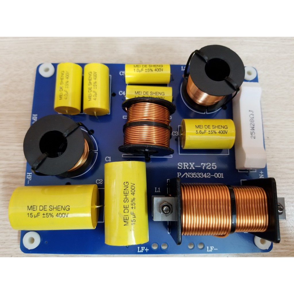 Mạch Phân Tần Full Đôi dành cho cấu trúc Loa 2 Bass 1 Treble SRX-725 công suất cực Lớn