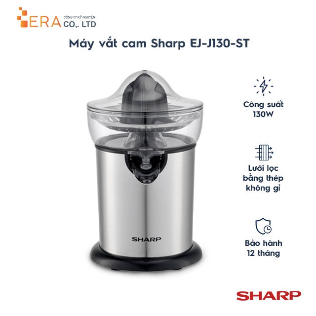 [Mã ELHA22 giảm 6% đơn 300K] Máy vắt cam Sharp EJ-J130-ST