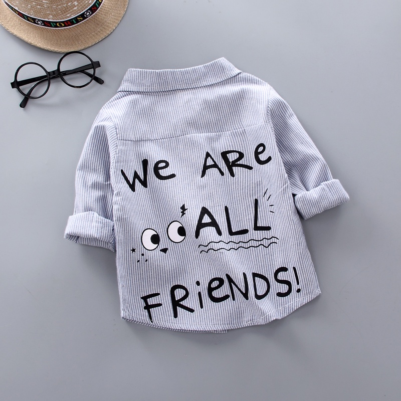 Áo Sơ Mi cotton Dài Tay Thời Trang Cho Bé Trai