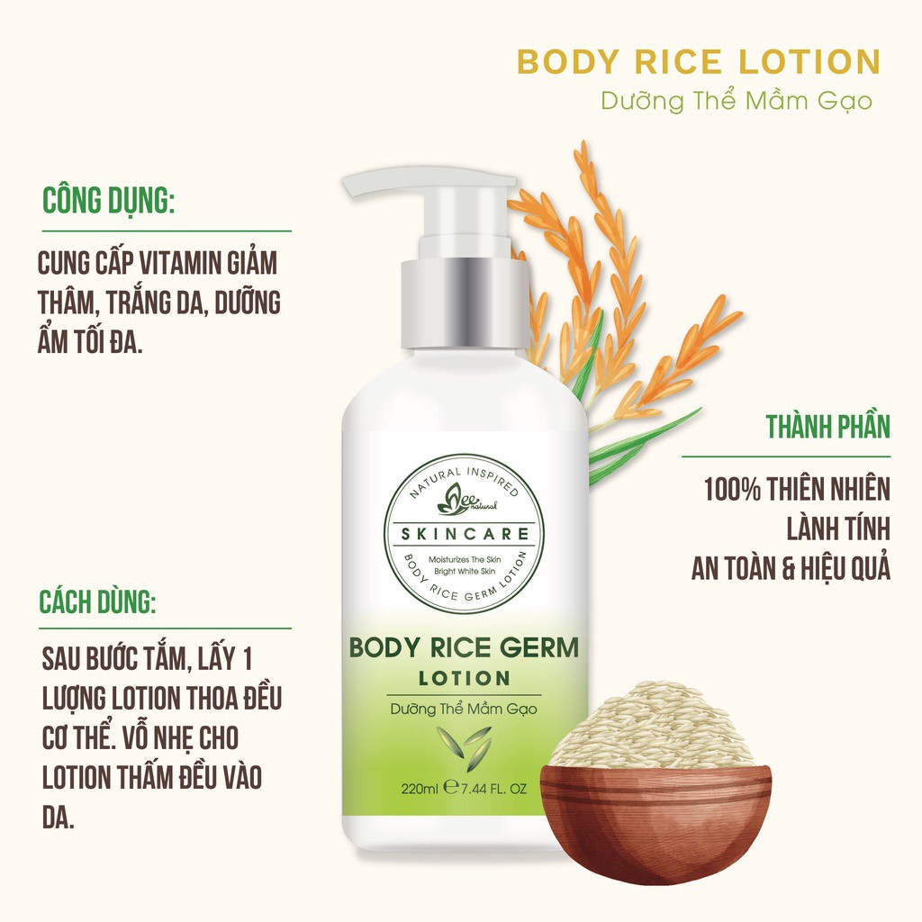 Kem dưỡng trắng da body toàn thân mầm gạo - Aminus - KDA | BigBuy360 - bigbuy360.vn